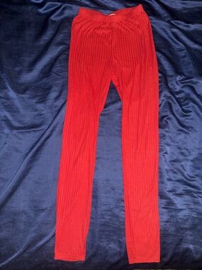 Red Stretchy Leggings